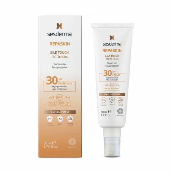 Sesderma REPASKIN SILK TOUCH Facial sunscreen SPF 30 Средство солнцезащитное с нежностью шелка для лица СЗФ 30, 50 мл