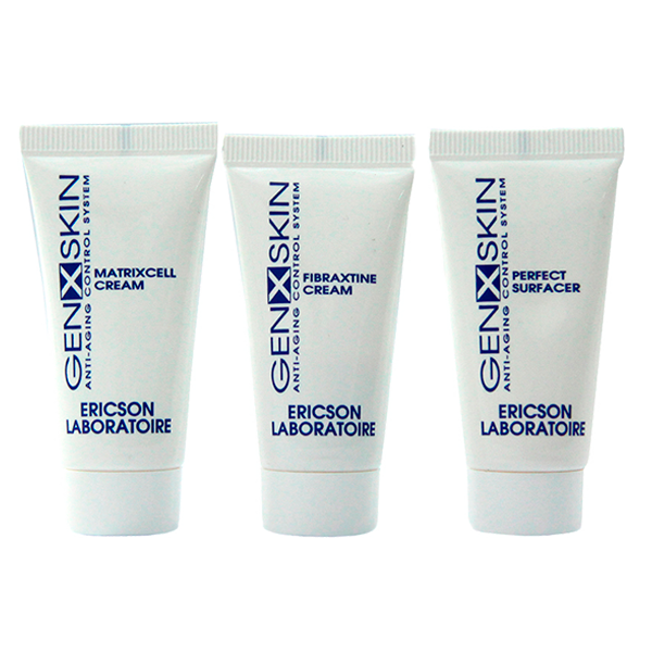 Ericson Laboratoire Genxskin Mini-kit Мини-набор генактивной косметики для омоложения кожи лица, 10 мл + 10 мл + 10 мл