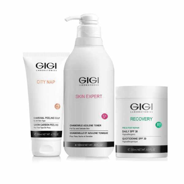 GIGI RECOVERY Набор RC для восстановления кожи (мыло, тоник, крем), 200мл + 1000мл + 250 мл